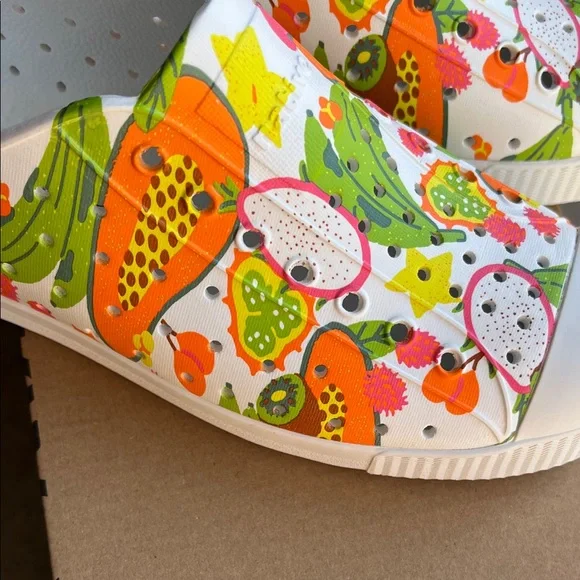Native Kids Sneakers with Orange and Green Fruit Print size 3 - Picture 7 of 11
